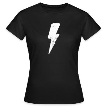 blitz symbol zorn - Frauen T-Shirt - Schwarz - Vorne - AI Model Female 172 dark (172cm)