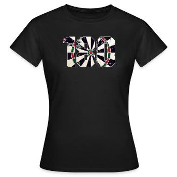 Fléchettes Fléchettes 180 Flèches Flèches Sports Gambling Vate - T-shirt Femme - noir - Devant - AI Model Female 172 dark (172cm)