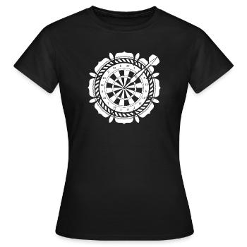 Fléchettes Fléchettes 180 Flèches Flèches Sports Gambling Vate - T-shirt Femme - noir - Devant - AI Model Female 172 dark (172cm)