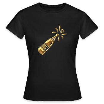 Flacon de - T-shirt Femme - noir - Devant - AI Model Female 172 dark (172cm)