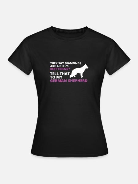 berger allemand - T-shirt Femme - noir