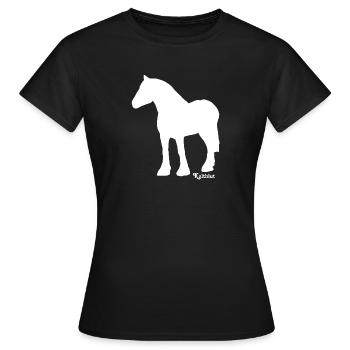 schimmel-kaltblut - Frauen T-Shirt - Schwarz - Vorne - AI Model Female 172 dark (172cm)