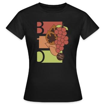 Fruits biologiques Icône de fruits Alimentation saine Icône d’alimentation - T-shirt Femme - noir - Devant - AI Model Female 172 dark (172cm)