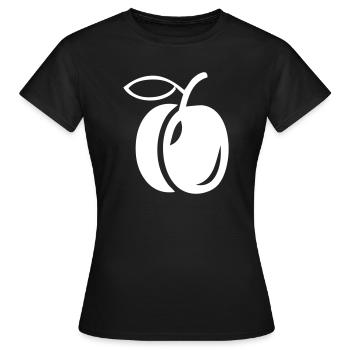 A plum - Women's T-Shirt - black - Front - AI Model Female 172 dark (172cm)