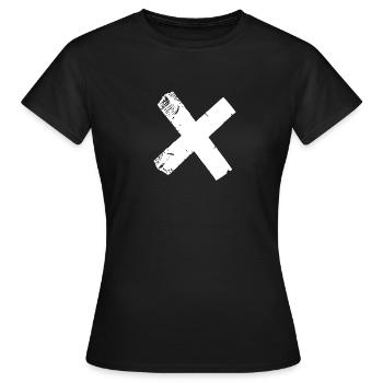 X-tape - T-shirt Femme - noir - Devant - AI Model Female 172 dark (172cm)