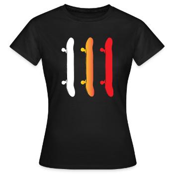 Skateboard - Skateboards - T-shirt Femme - noir - Devant - AI Model Female 172 dark (172cm)