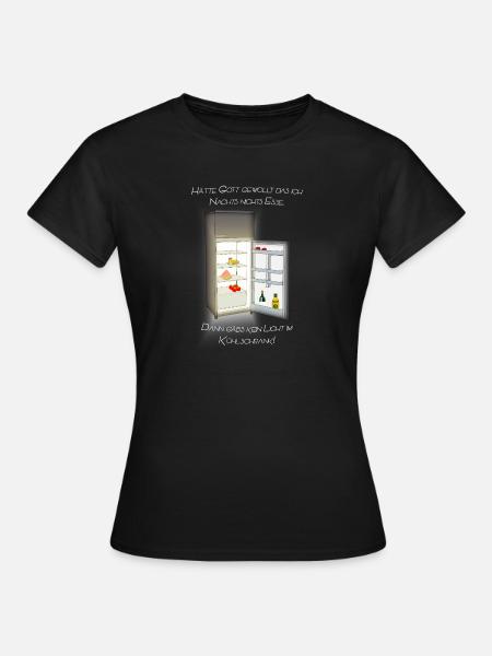 Kühlschrank - Frauen T-Shirt - Schwarz