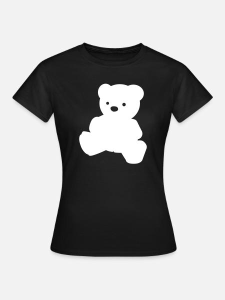 Ein einfacher Teddybär - Frauen T-Shirt - Schwarz
