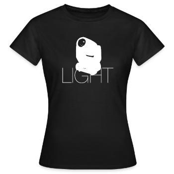 Light - Women's T-Shirt - black - Front - AI Model Female 172 dark (172cm)