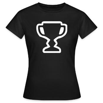 A cup - Women's T-Shirt - black - Front - AI Model Female 172 dark (172cm)
