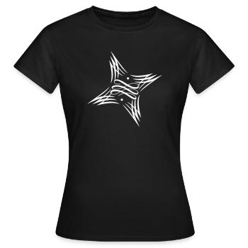 Partenaire de design couple superstar look love - T-shirt Femme - noir - Devant - AI Model Female 172 dark (172cm)