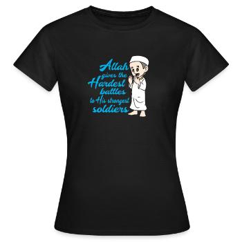 Muslim Islam - Women's T-Shirt - black - Front - AI Model Female 172 dark (172cm)