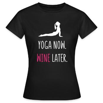 Yoga Maintenant vin Plus - T-shirt Femme - noir - Devant - AI Model Female 172 dark (172cm)