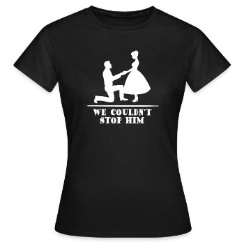 Bachelor Party Wedding Shower Wedding Party - Women's T-Shirt - black - Front - AI Model Female 172 dark (172cm)