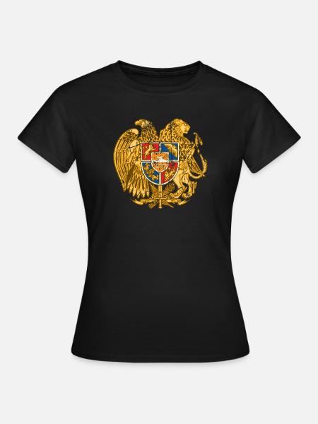 Armoiries Arménie Wappen Armenien emblème blason - T-shirt Femme - noir