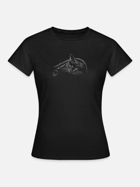 cat - Women's T-Shirt - black