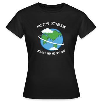 videnskab - Dame-T-shirt - sort - Foran - AI Model Female 172 dark (172cm)