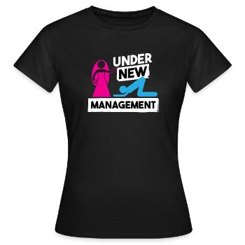 Junggeselle Junggesellin Hochzeitsfeier Party - Frauen T-Shirt - Schwarz - Vorne - AI Model Female 172 dark (172cm)