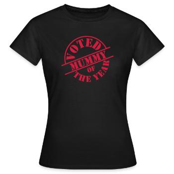 Mummy - Frauen T-Shirt - Schwarz - Vorne - AI Model Female 172 dark (172cm)