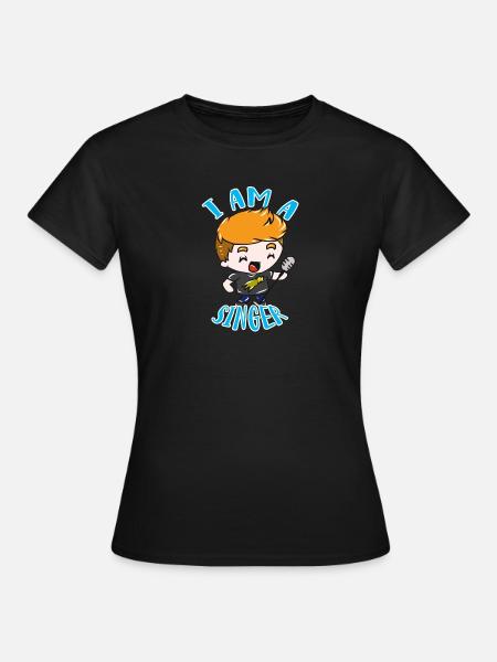 Sänger - Frauen T-Shirt - Schwarz