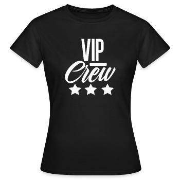 ÉQUIPE VIP - T-shirt Femme - noir - Devant - AI Model Female 172 dark (172cm)