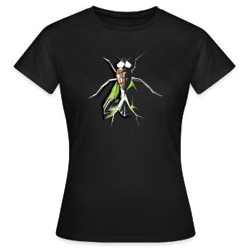 Fly Insects Fly Fly Symbol Vector - Women's T-Shirt - black - Front - AI Model Female 172 dark (172cm)
