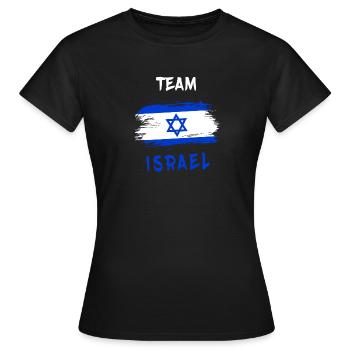 Équipe Israël / Drapeau - T-shirt Femme - noir - Devant - AI Model Female 172 dark (172cm)