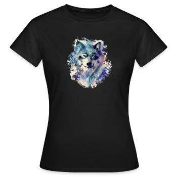Wolf im Norden - Frauen T-Shirt - Schwarz - Vorne - AI Model Female 172 dark (172cm)