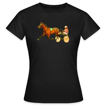 trotteur - T-shirt Femme - noir - Devant - AI Model Female 172 dark (172cm)
