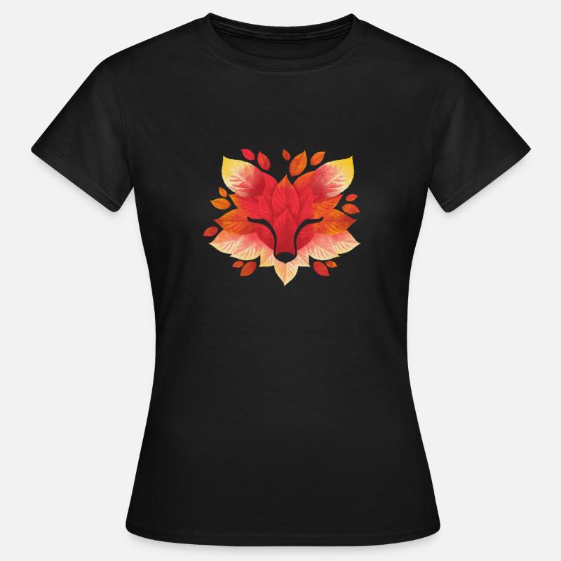 Fox leaf - Women's T-Shirt - black
