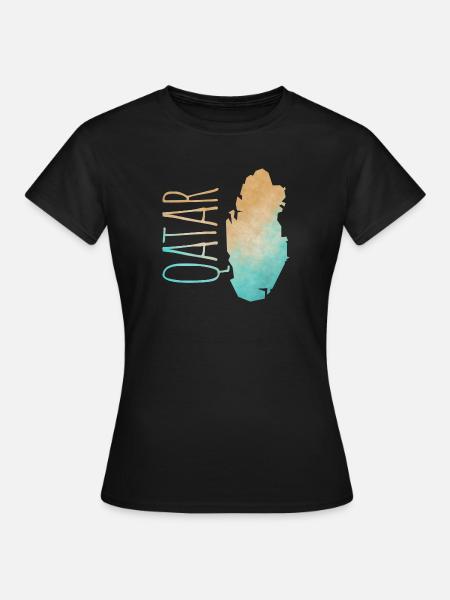 Qatar - Frauen T-Shirt - Schwarz