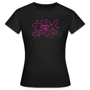 Mud run - Women's T-Shirt - black - Front - AI Model Female 172 dark (172cm)