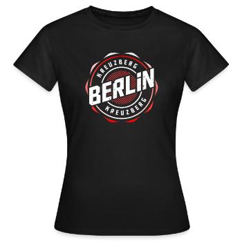 Berlin Kreuzberg - Frauen T-Shirt - Schwarz - Vorne - AI Model Female 172 dark (172cm)