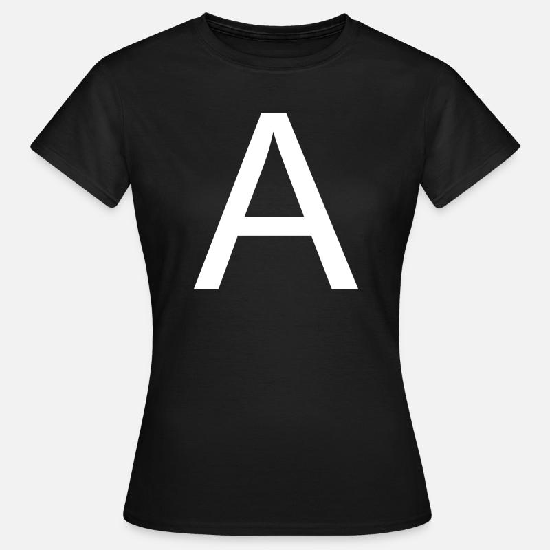 Letter a - Women's T-Shirt - black