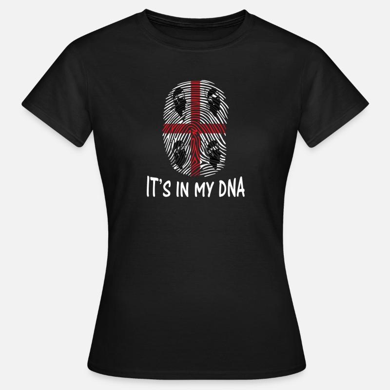 Idée cadeau de conception de t-shirt ADN drapeau Sardaigne. - T-shirt Femme - noir