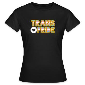 Transgender Pride - Frauen T-Shirt - Schwarz - Vorne - AI Model Female 172 dark (172cm)