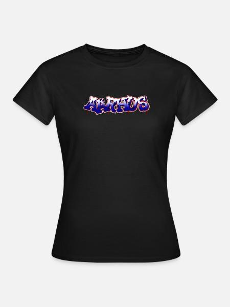 AARHUS - Dame-T-shirt - sort