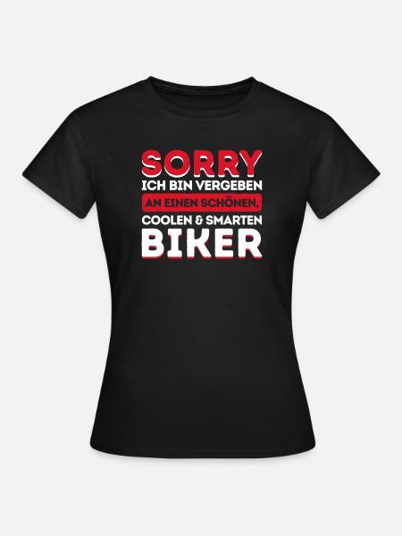 Motorrad Motorräder Biker Lustig Sprüche Cool - Frauen T-Shirt - Schwarz