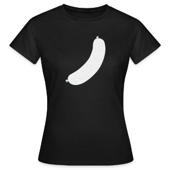 Brat Wurst sausage - Frauen T-Shirt - Schwarz - Vorne - AI Model Female 172 dark (172cm)