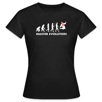 Diplôme de master développement évolution - T-shirt Femme - noir - Devant - AI Model Female 172 dark (172cm)