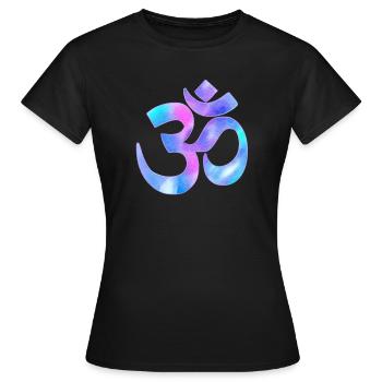 Om - T-shirt Femme - noir - Devant - AI Model Female 172 dark (172cm)
