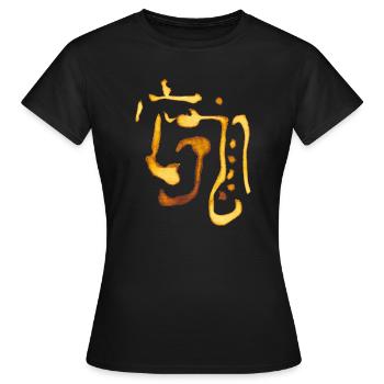 Indianer Muster - Frauen T-Shirt - Schwarz - Vorne - AI Model Female 172 dark (172cm)