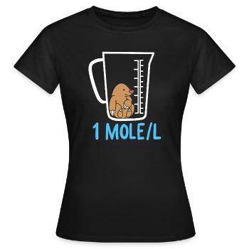 Enseignement des sciences - T-shirt Femme - noir - Devant - AI Model Female 172 dark (172cm)