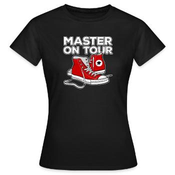 Master diplôme universitaire diplôme diplôme drôle - T-shirt Femme - noir - Devant - AI Model Female 172 dark (172cm)