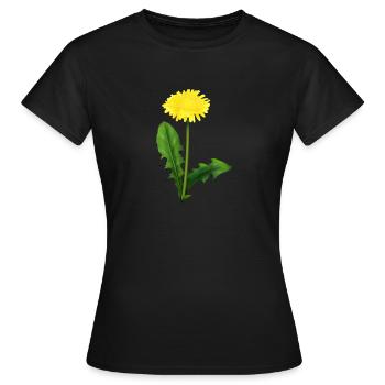 Pissenlit | pissenlit - T-shirt Femme - noir - Devant - AI Model Female 172 dark (172cm)