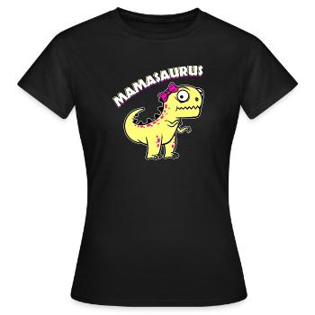Mère Supermama Meilleur dinosaure mère Drôle - T-shirt Femme - noir - Devant - AI Model Female 172 dark (172cm)