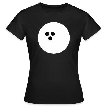 Boule de bowling, Bowling - T-shirt Femme - noir - Devant - AI Model Female 172 dark (172cm)