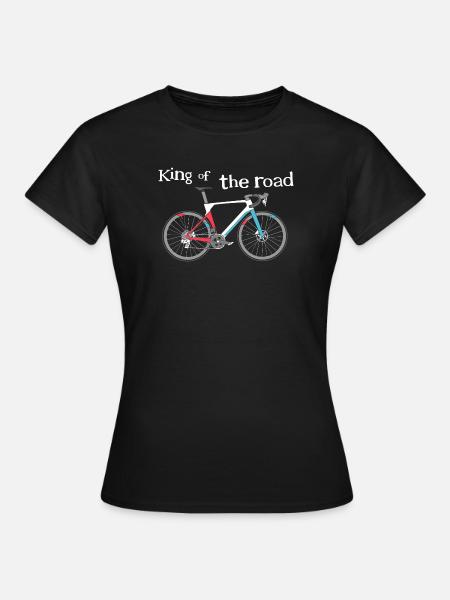 Bici Da Strada Detti Divertenti Bicicletta Logo Gravel Bike - Maglietta da donna - nero