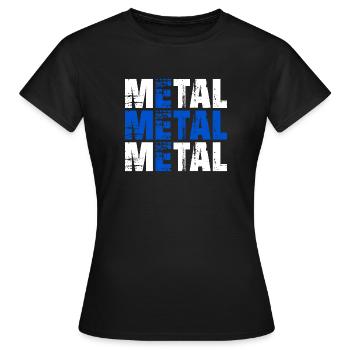 MÉTAL FINLANDAIS Finlande Drapeau finlandais - T-shirt Femme - noir - Devant - AI Model Female 172 dark (172cm)
