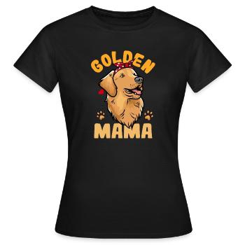Golden retriever - T-shirt Femme - noir - Devant - AI Model Female 172 dark (172cm)